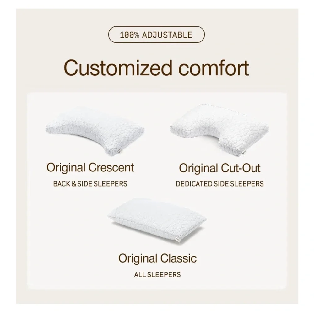 White Extra Oomph Memory Foam Pillow - Picture 10 of 11